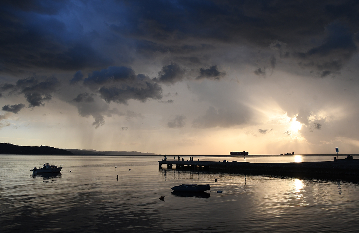 Stormy sunset
